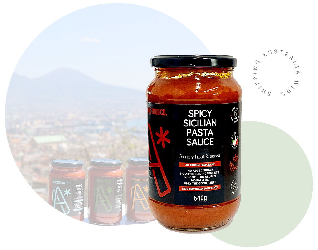 Gluten Free pasta Sauce Spicy Sicilian