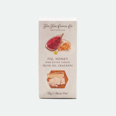 Fig, Honey & Extra Virgin Olive Oil Crackers The Fine Cheese Company - 125g