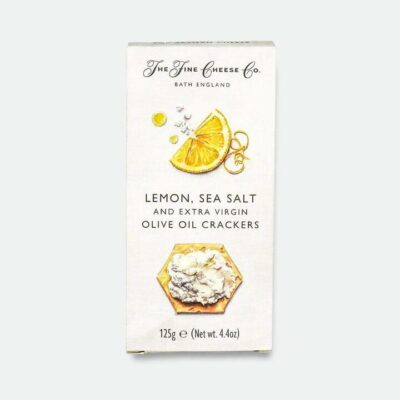 Lemon, Sea salt and Extra Virgin Olive Oil Crackers The Fine Cheese Company - 125g