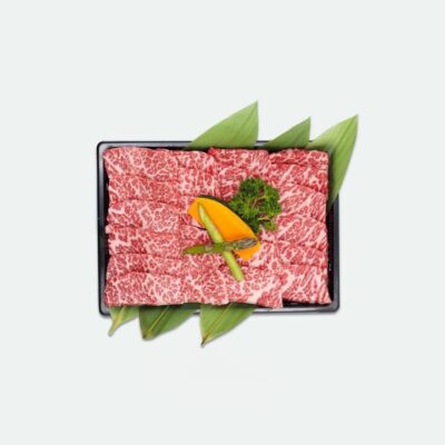 Fullblood Wagyu Yakiniku (Flap Meat) Sliced Marbling Score 9+ Stone Axe, 300g