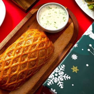 Ommi's Frozen Salmon Wellington with Herb Cheese Sauce - 1kg