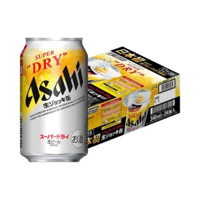 Asahi Super Dry Full Open Can Beer 5% Alcohol - 340ml x 24